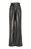 PETER DO LEATHER WIDE-LEG PANTS,769450