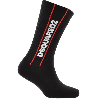 Dsquared2 Underwear Logo Socks Black