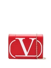 Valentino Garavani Vlogo Crossbody Bag In Red