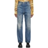 MARTINE ROSE MARTINE ROSE INDIGO ZIP CROTCH JEANS