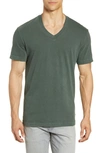 James Perse Short Sleeve V-neck T-shirt In Shamrock