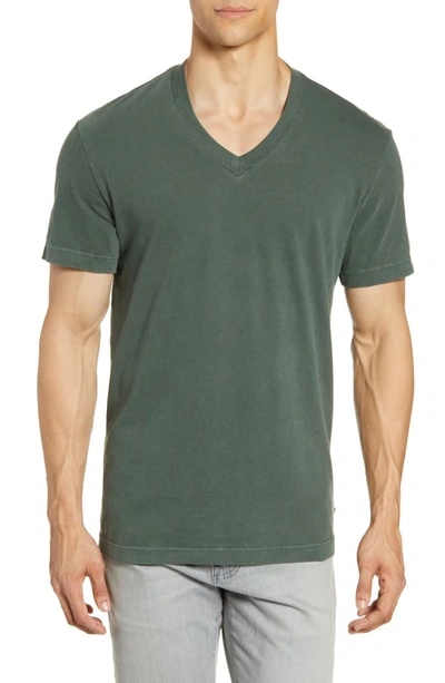 James Perse Short Sleeve V-neck T-shirt In Shamrock