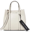 Marc Jacobs The Tag 21 Leather Tote In Porcelain