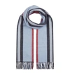 BURBERRY REVERSIBLE ICON STRIPE CASHMERE SCARF,15047689