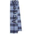 ACNE STUDIOS CHECKED WOOL SCARF,P00415453