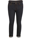 Nudie Jeans Lean Dean Dark Deep Worn Slim Tapered Jeans In Dry 16 Dips