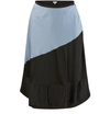 Loewe Two-tone Crepe And Satin Skirt In Grey/black