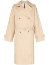 JIL SANDER DOUBLE-BREASTED TRENCH COAT