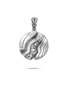 John Hardy Sterling Silver White & Gray Diamond Pendant In Diamond