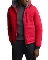 Canada Goose Lodge Packable Windproof 750 Fill Power Down Hooded Jacket In Red