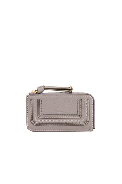 Chloé Chloe Medium Marcie Wallet With Slot Cards In Cashmere Grey