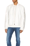 HELMUT LANG TRANSPARENT BOMBER,HLAN-MO57