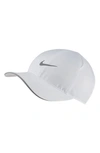 Nike Featherlight Run Cap In White