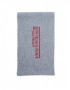 RAF SIMONS EMBROIDERED GREY WOOL & CASHMERE SCARF,192-845-50006-00080/GR
