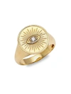 SYDNEY EVAN WOMEN'S 14K YELLOW GOLD & DIAMOND MARQUIS EYE RING,400011527668