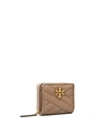 Tory Burch Kira Chevron Bi-fold Wallet In Classic Taupe