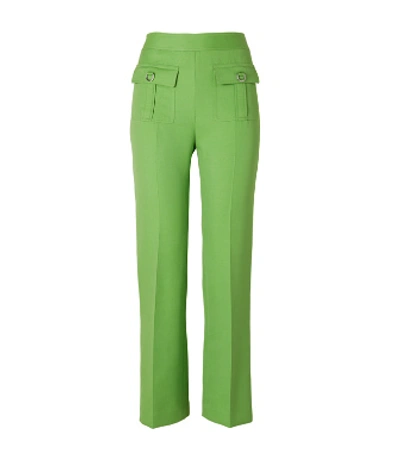 Tory Burch D-ring Pant In Bright Clover
