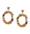 VERSACE Baroque Embellished Hoop Earrings