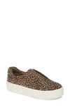 Jslides Heidi Platform Slip-on Sneaker In Taupe/ Black Suede