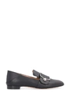 Bally Maelle Leather Loafers In Black