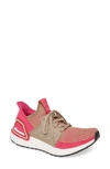 Adidas Originals Ultraboost 19 Running Shoe In Trace Khaki/ Magenta/ Pink
