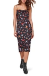 ASTR TENAYA FLORAL COWL NECK SLEEVELESS DRESS,ACDR100377