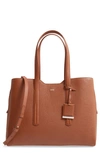 HUGO BOSS TAYLOR LEATHER BUSINESS TOTE,5042430323300