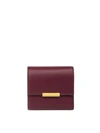 BOTTEGA VENETA BORDEAUX MINI CONTINENTAL WALLET IN FRENCH CALFSKIN,11071496