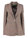 Off-white Stretching Virgin Wool Blazer In Beige