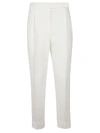 Ermanno Scervino Tailored High-waist Trousers With Subtle Pleats In White