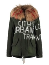 MR & MRS ITALY JAZZY FUR HOOD SHORT PARKA,11071781