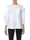 MONCLER GENIUS SIMONE ROCHA WHITE COTTON T-SHIRT,11071443