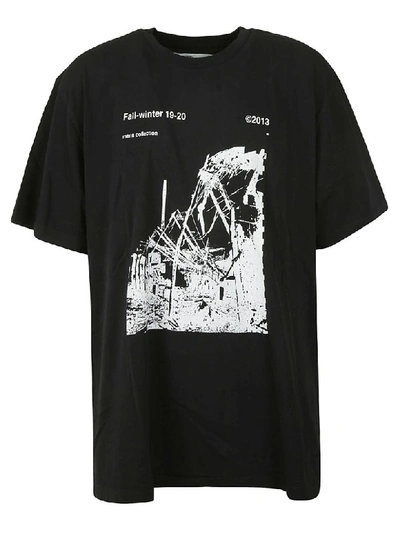 Off-white Ruined Factory T-shirt In Nero
