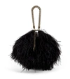 JIMMY CHOO CALLIE FEATHER CLUTCH BAG,14854310