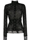 FENDI FITTED MICROMESH JACKET