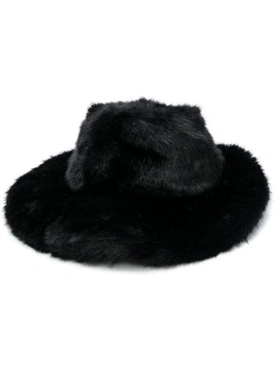 Tom Ford Wide Brim Hat In Black