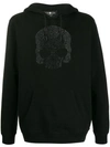 Hydrogen Stud Skull Embellished Hoodie In Black