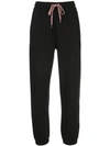 BURBERRY EMBROIDERED LOGO TRACK TROUSERS