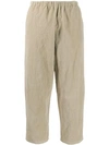 APUNTOB CROPPED CORDUROY TROUSERS