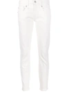 R13 Skinny Boyfriend Jeans In White