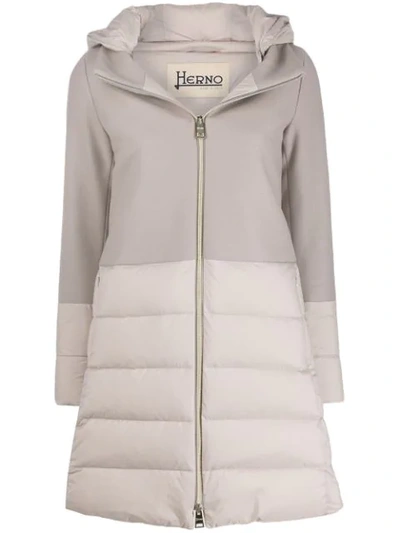 Herno Quilted Hooded Coat In 2600