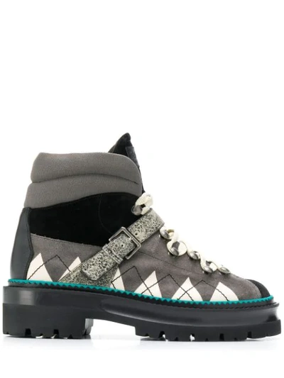Bally Argyle High-top Sneakers In Black, Blue, Grey