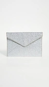 REBECCA MINKOFF GLITTER LEO CLUTCH