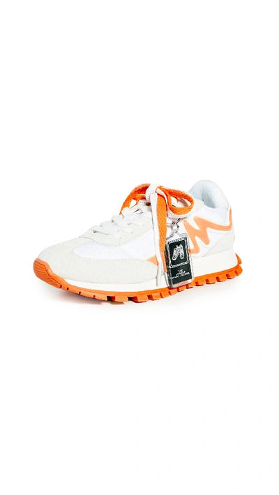 Marc Jacobs The Jogger Sneakers In Off White/orange | ModeSens