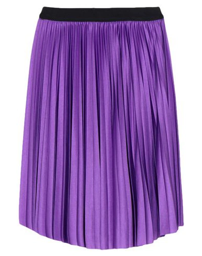 Pinko Knee Length Skirt In Purple