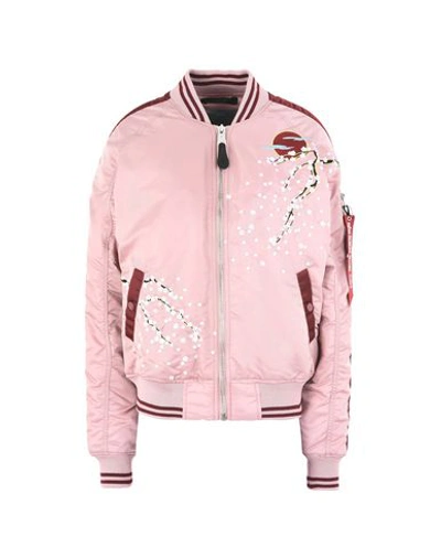 Alpha Industries Bomber In Pastel Pink