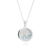 RACHEL JACKSON LONDON Sunburst Birthstone Amulet Necklace Silver March