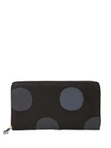 COMME DES GARÇONS PLAY POLKA DOT ZIP AROUND WALLET