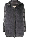 HERNO FUR FRONTED PADDED JACKET