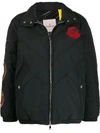 MONCLER EMBROIDERED PATCH PUFFER JACKET